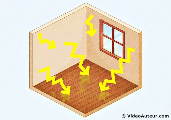 An image illustrating what an untreated room looks like. An image illustrating what an untreated room looks like.