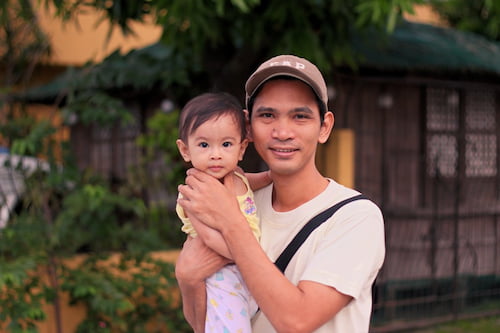 Alvin Motilla and his daughter Mariel.
