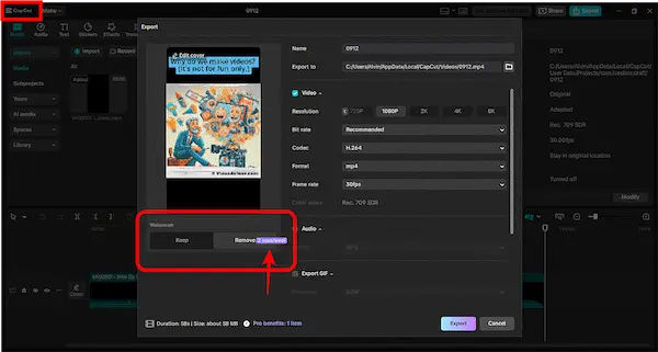 Capcut for desktop has watermark after 2 exports a week. Capcut for desktop has watermark after 2 exports a week.