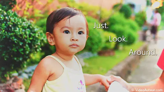 An observant and curious child. An observant and curious child.