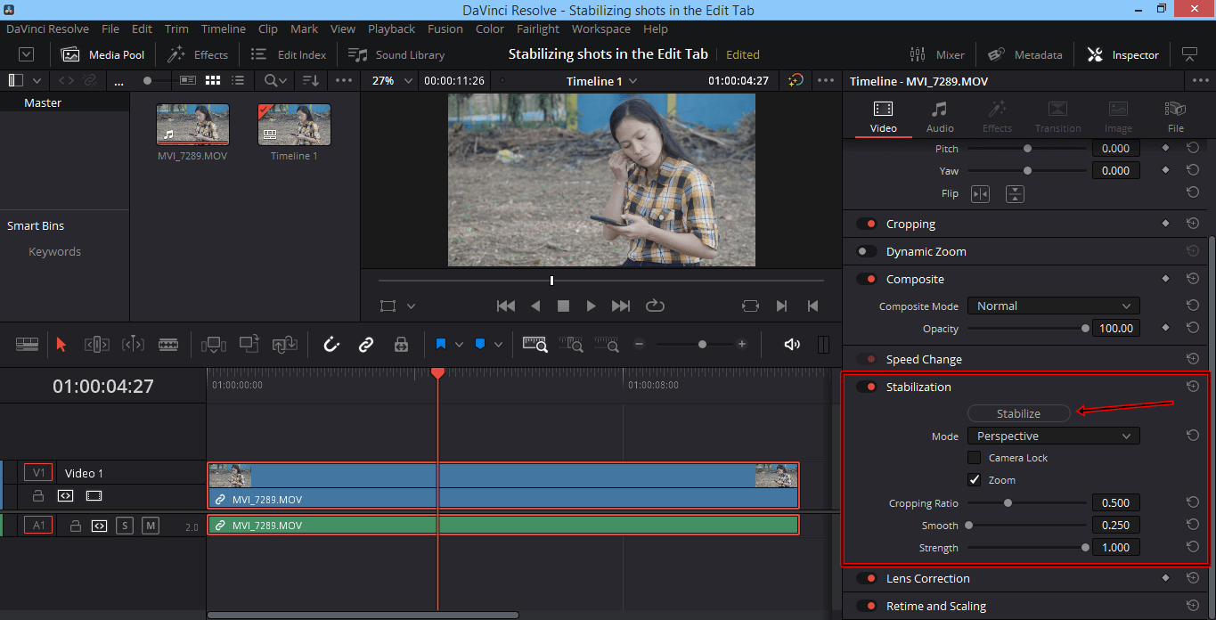 DaVinci Resolve Edit Tab 5