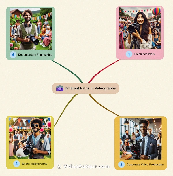 Different paths in videography