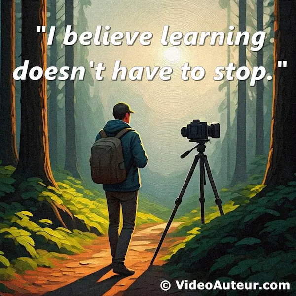 How to start being a videographer? Know first that learning is continuing process.