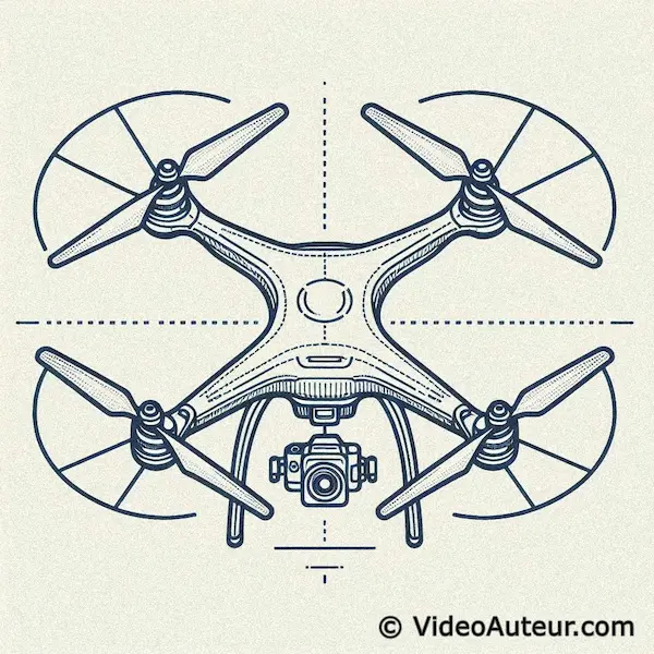 How does a drone work diagram
