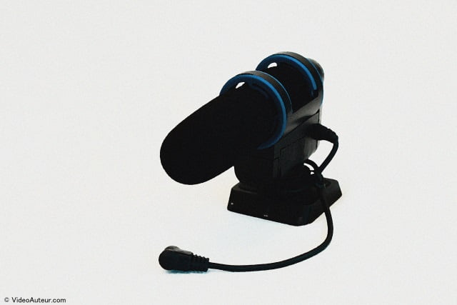 An example of an external shotgun microphone.