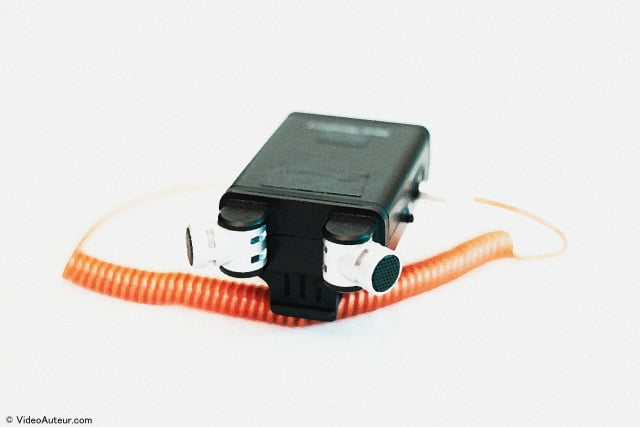 An example of an external stereo microphone.