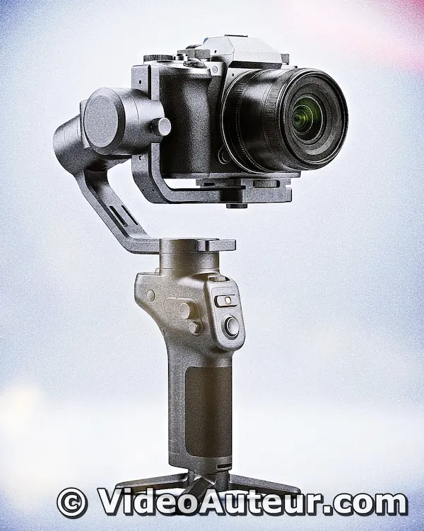 a representative image of a gimbal camera stabilizer a representative image of a gimbal camera stabilizer