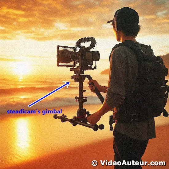 a Steadicam's gimbal a Steadicam's gimbal