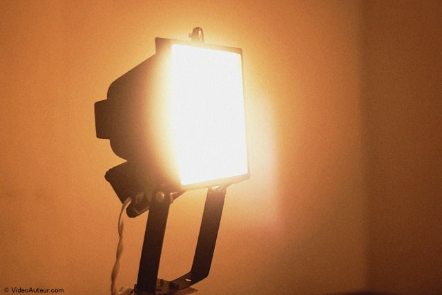 Bright halogen light.