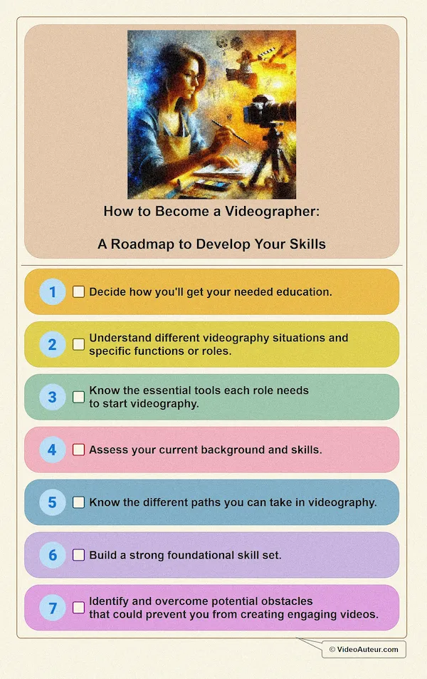 How to Become a Videographer Roadmap