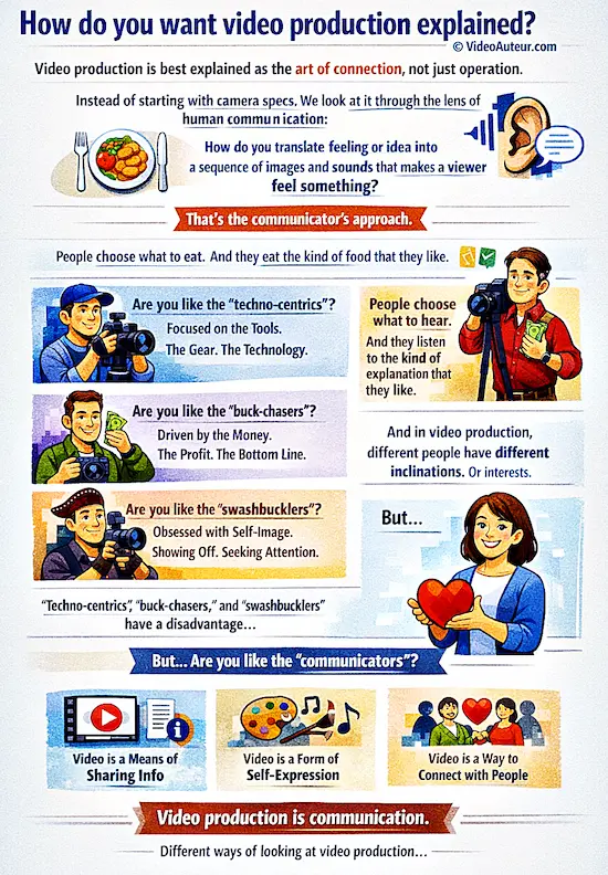 an infographic showing Video Production as an Art of Human Connection