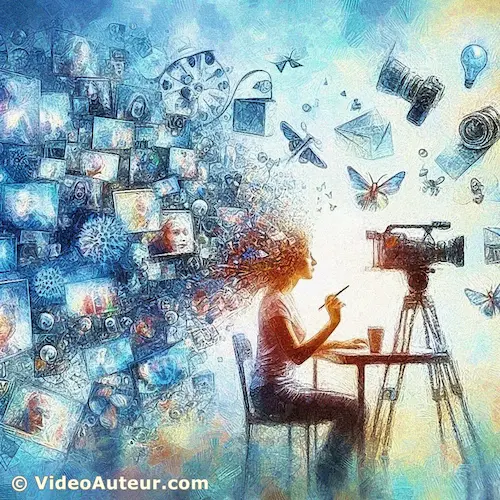 expression or communication in creating videos, sort of like an auteur