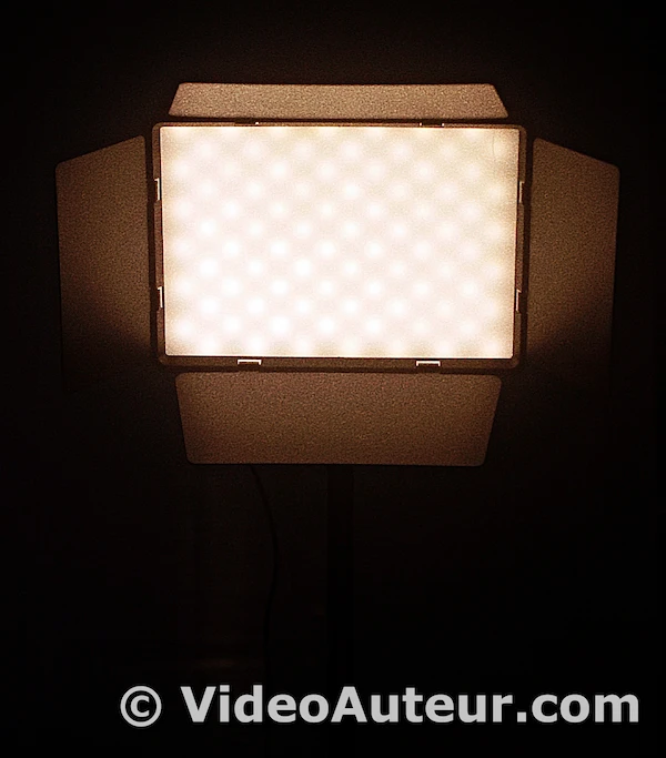 An LED panel for video shoots. An LED panel for video shoots.