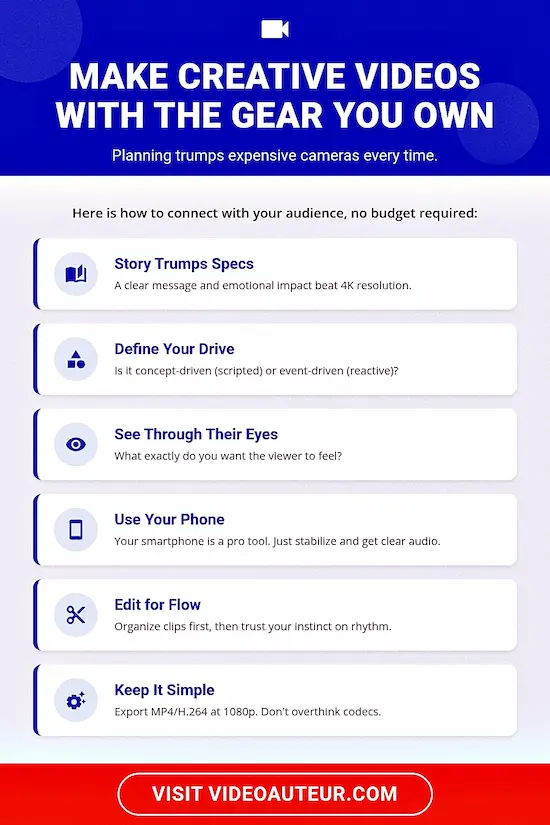 Learn the audience-first planning method that transforms everyday phone footage into videos that truly move people.