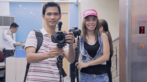 Me during a music video shoot