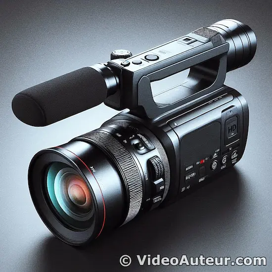 A small camcorder is handy for recording videos.