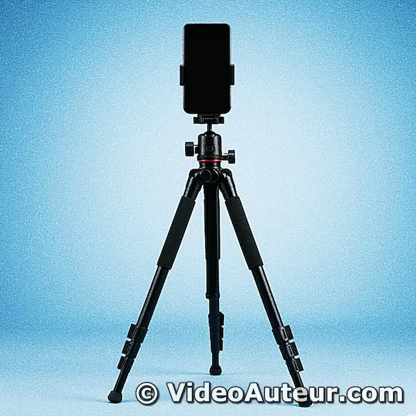 A smartphone a tripod: Can you use your phone as a video camera?