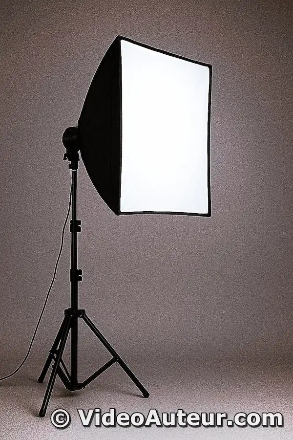 The softbox diffuses the light, softening its intensity and minimizing light spill. The softbox diffuses the light, softening its intensity and minimizing light spill.