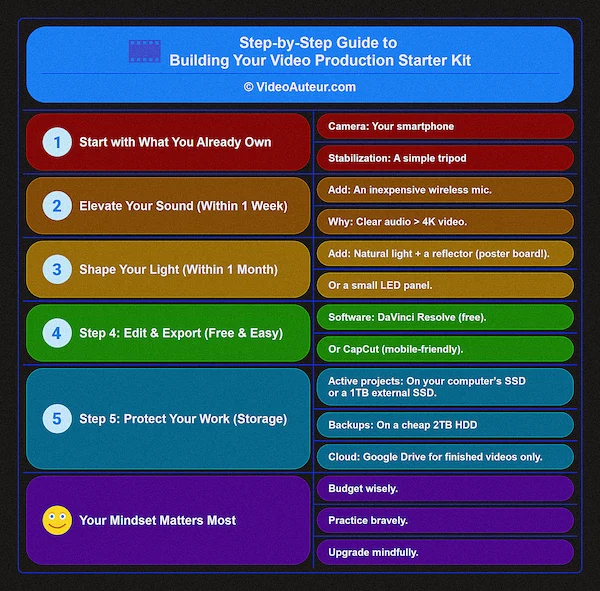 What equipment do I need to start making videos? What equipment do I need to start making videos?