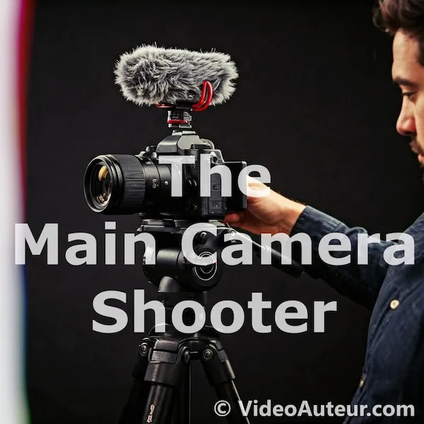 main video camera shooter and their gear