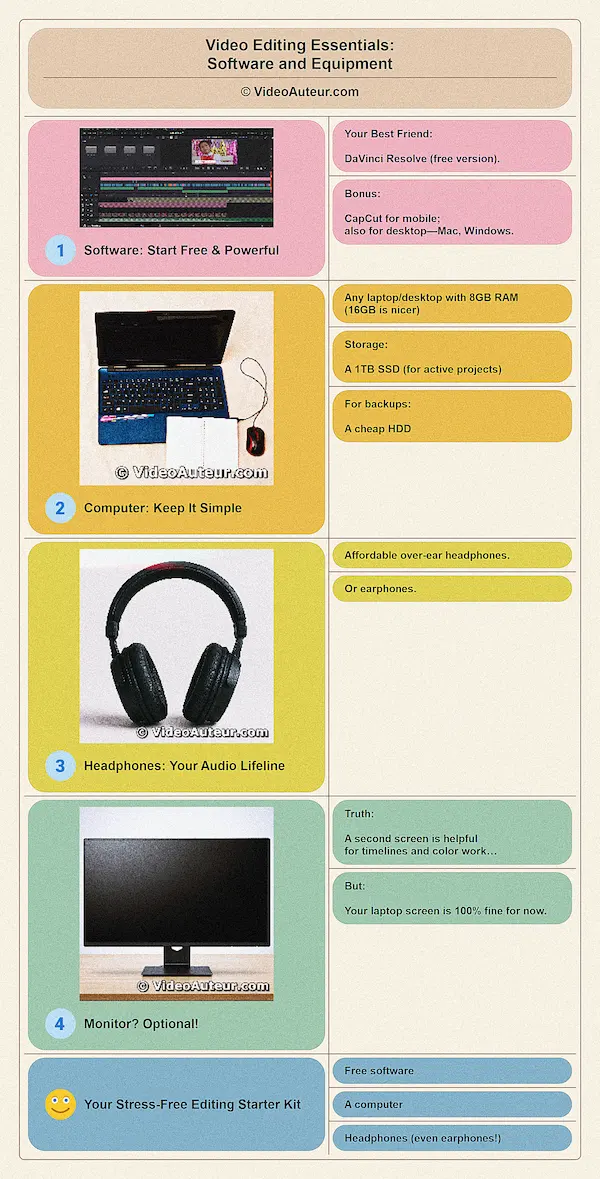 What equipment is required for video editing? What equipment is required for video editing?