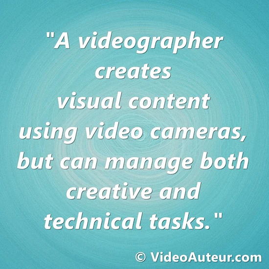 videographer meaning