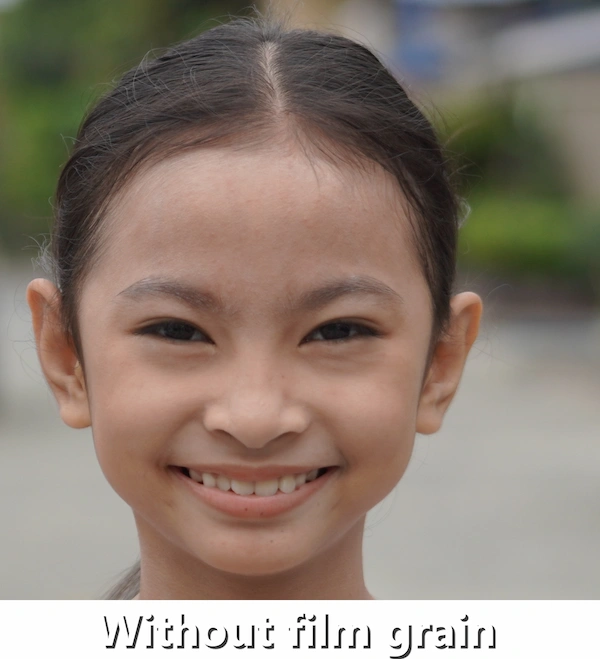 A sample digital picture without film grain. A sample digital picture without film grain.