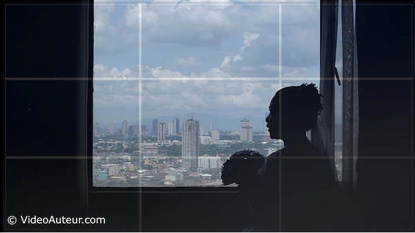 How do you frame a subject using the rule of thirds?