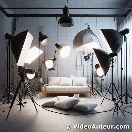 What is high key studio lighting? It's bright lighting in studios commonly used in commercial video shoots and TV programs.