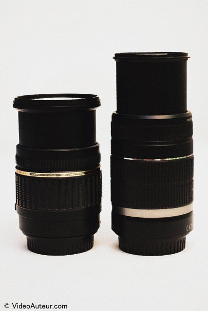 Wide and telephoto zoom lenses